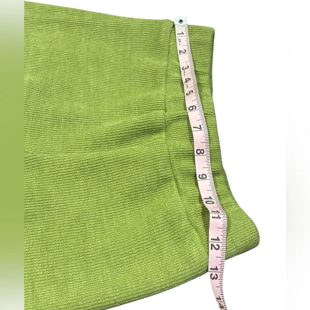 Showpo Lime Green Two-Piece set size 2, stretchy cozy loungewear pull on pants